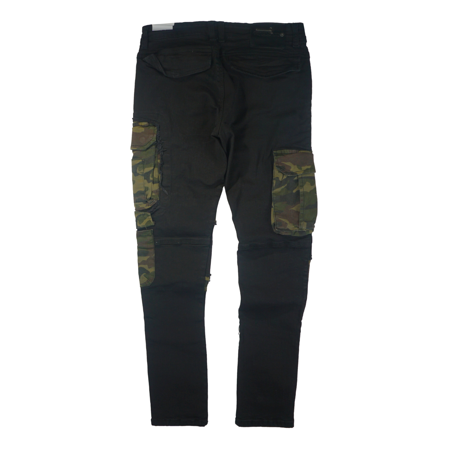 Cargo Camo Patched Denim (Black) /C9