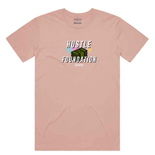 Hustle Foundation Tee (Pink) / D2