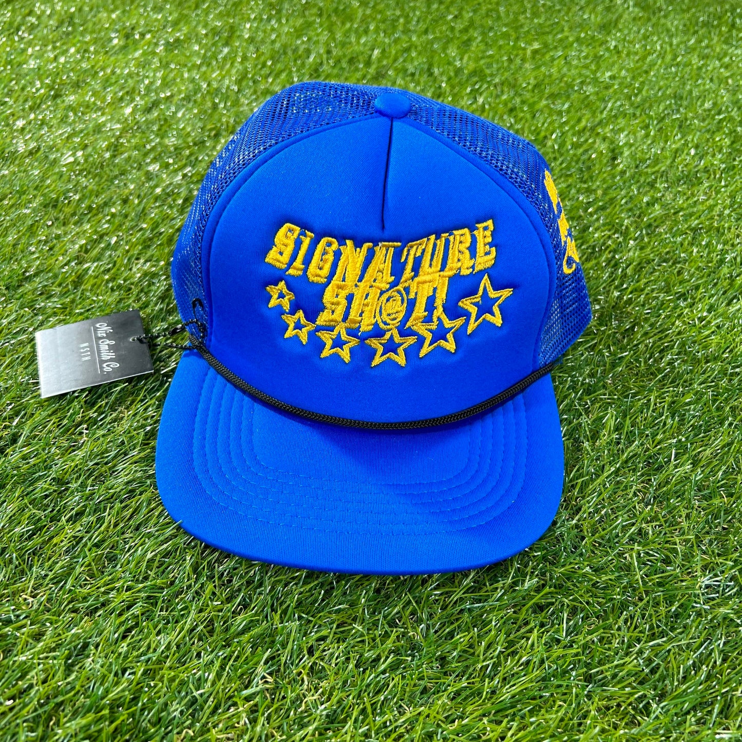 Signature Shot Trucker Hat (Blue/Gold/Blk)