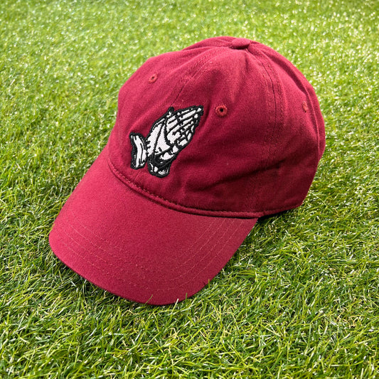 Praying Hands Dad Hat (Maroon)