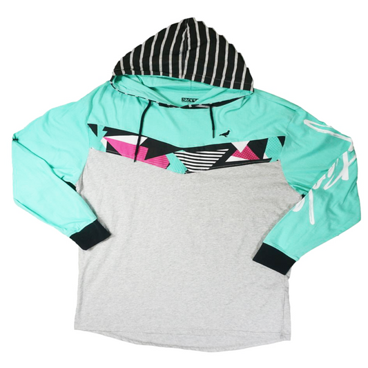 Staple- Pigeon Deco Pattern Hoodie (Teal/Grey)