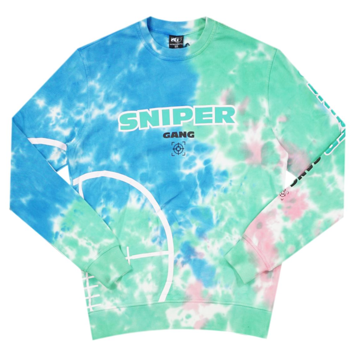 Sniper Tie-Dye Crew Set (Blue/Multi) /D3