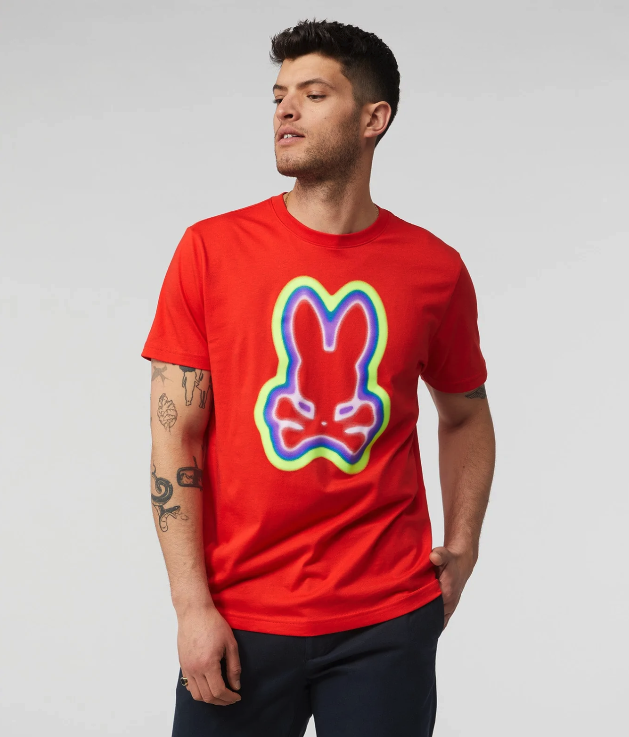 Psycho Bunny Graphic Tee (Red Spice) /D15