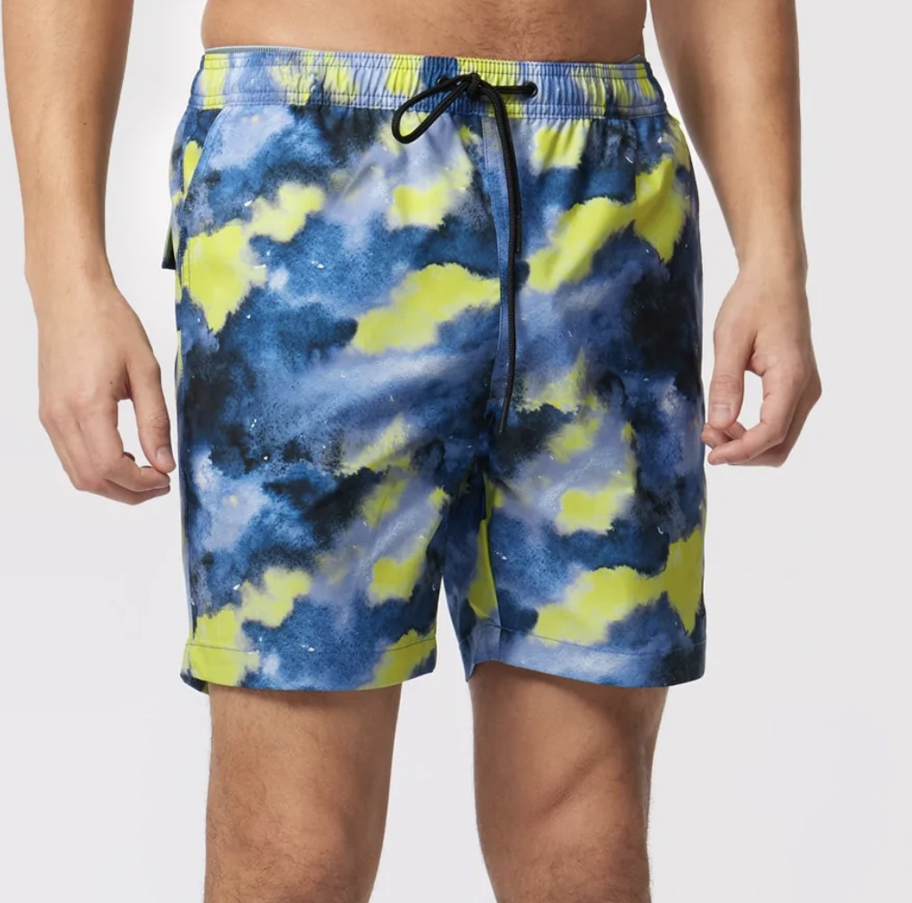 Psycho Bunny, Swim Trunk, Tie-Dye Shorts, Men Shorts, Beach Shorts