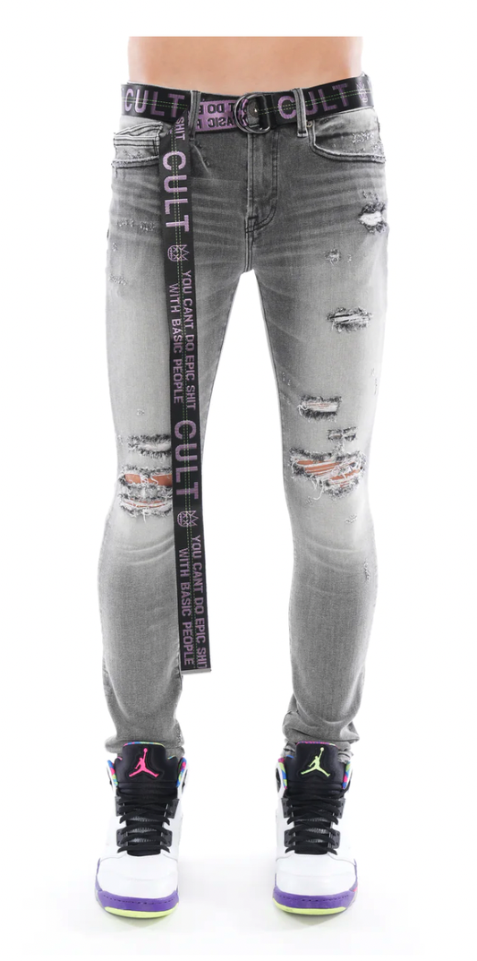 Vintage Washed Denim (Light Grey) /C3