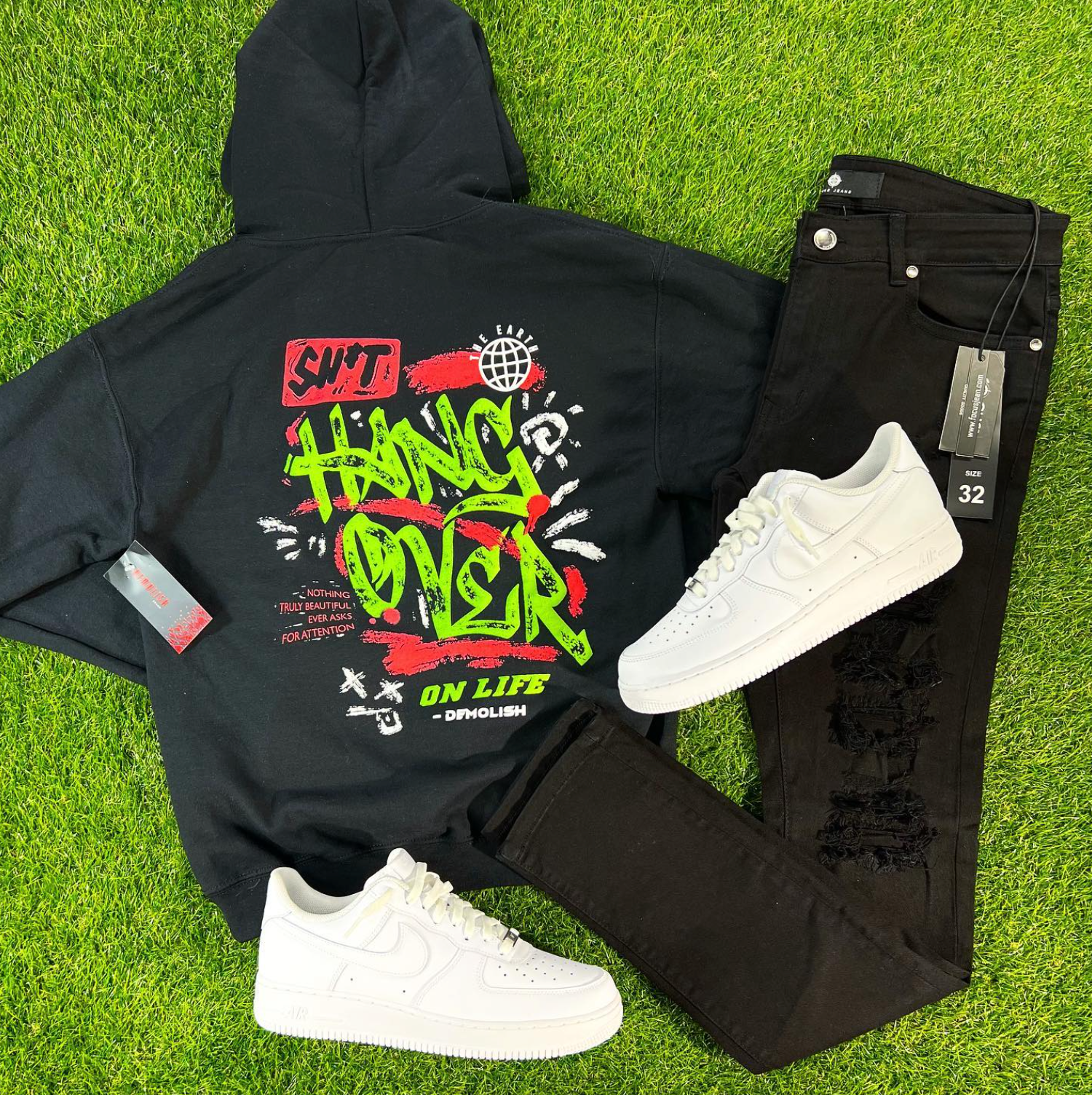 Hoodie, Black Hoodie, Red, Green, Life,  Men, Boys, Teens, Gifts, Wmns, Girls, Urban, Style, Fashion, Demolish, Hang Over, 