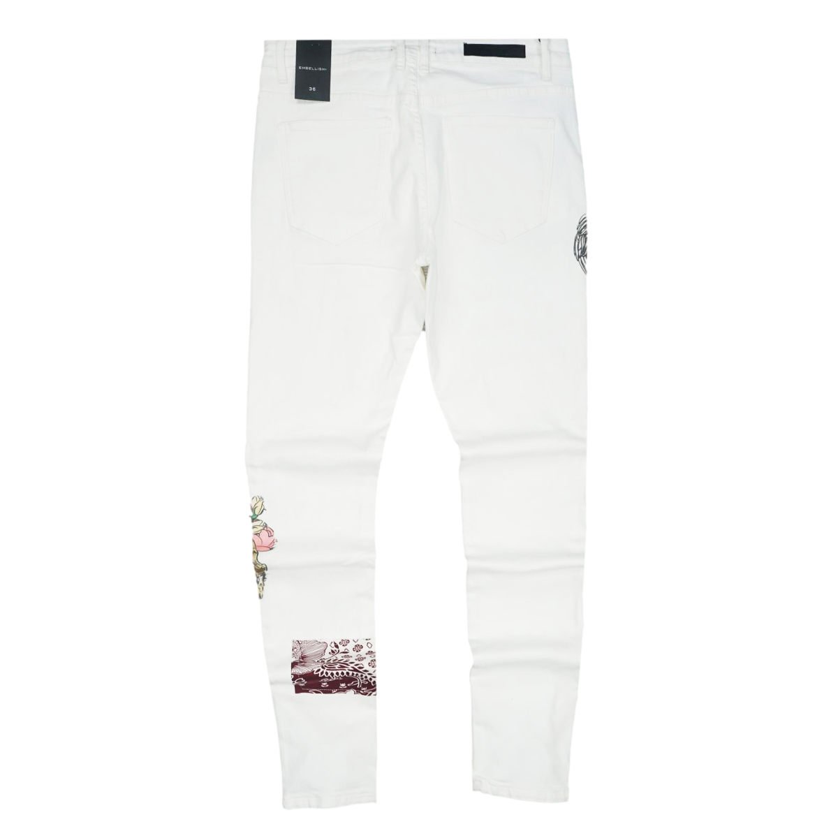 Arcadia Patchwork Denim (White) /C7