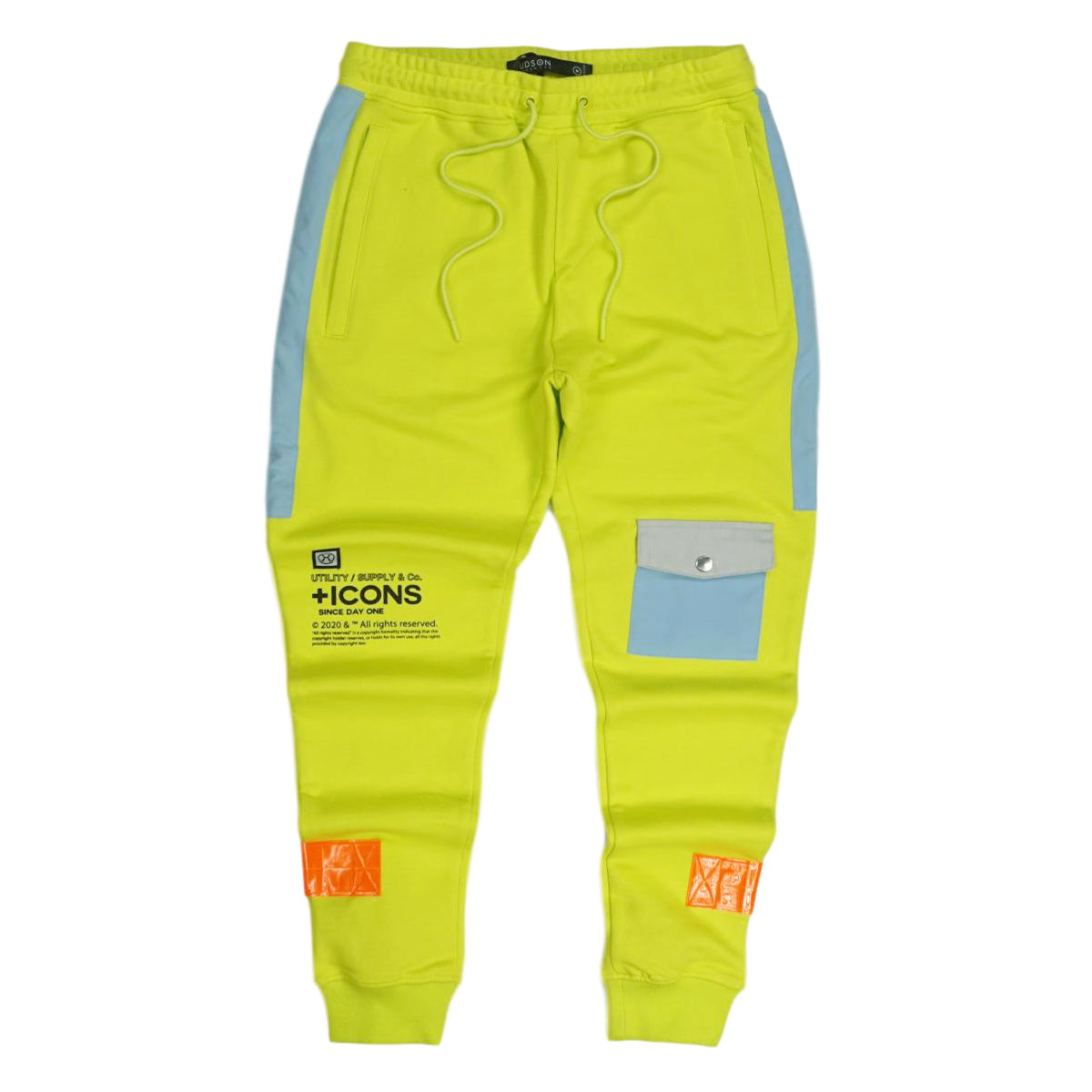 Stacked Pocket Joggers (Neon Yllw) /D1