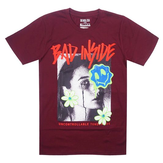 Bad Inside Tee (Burgundy) /D12