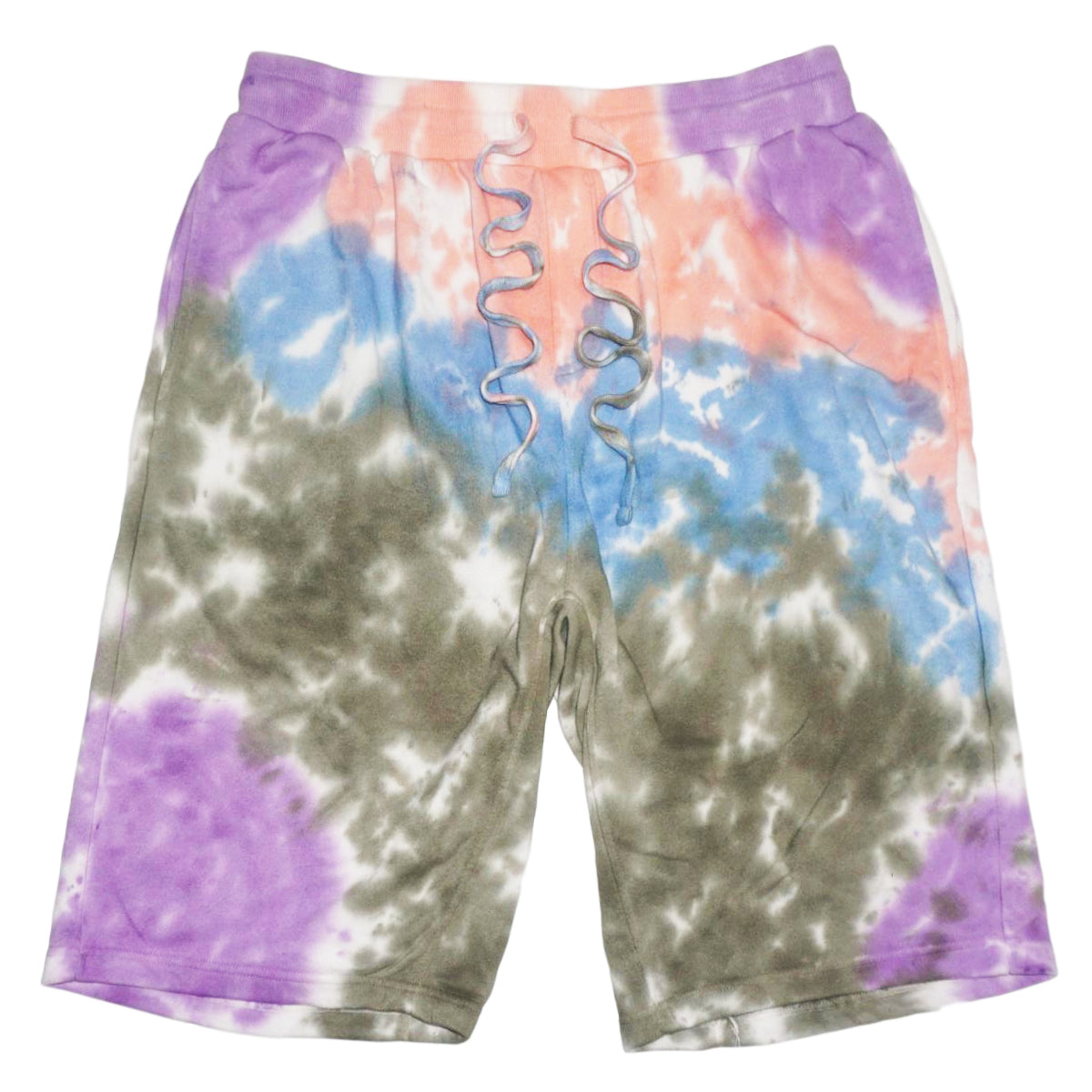 Tie-Dye Shorts (Olive/Pink/Prp) /D14