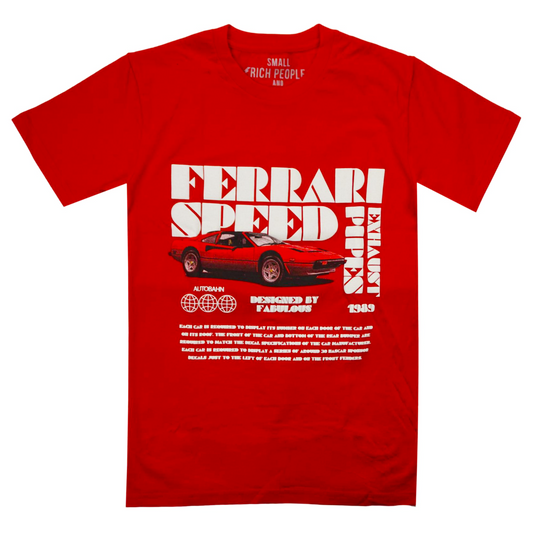 PPZZ x Rich People Ferrari Speed Tee (Red) /D11