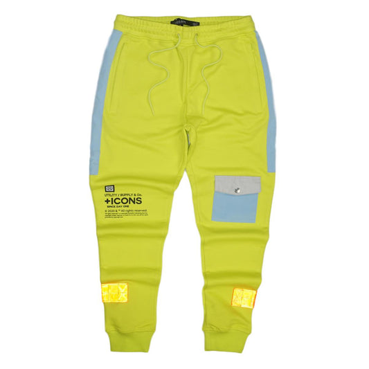 Stacked Pocket Joggers (Neon Yllw) /D1