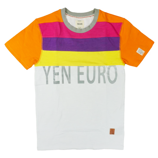 YE Color Block Reflective Tee (White) / D10