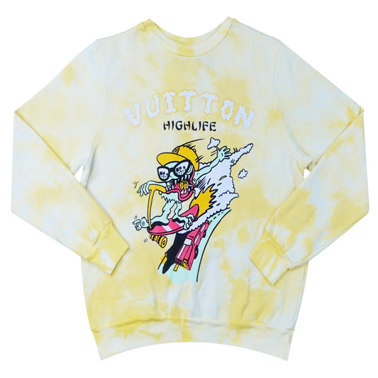 Vuitton Tie Dye Crewneck (Yuzu) /SU18